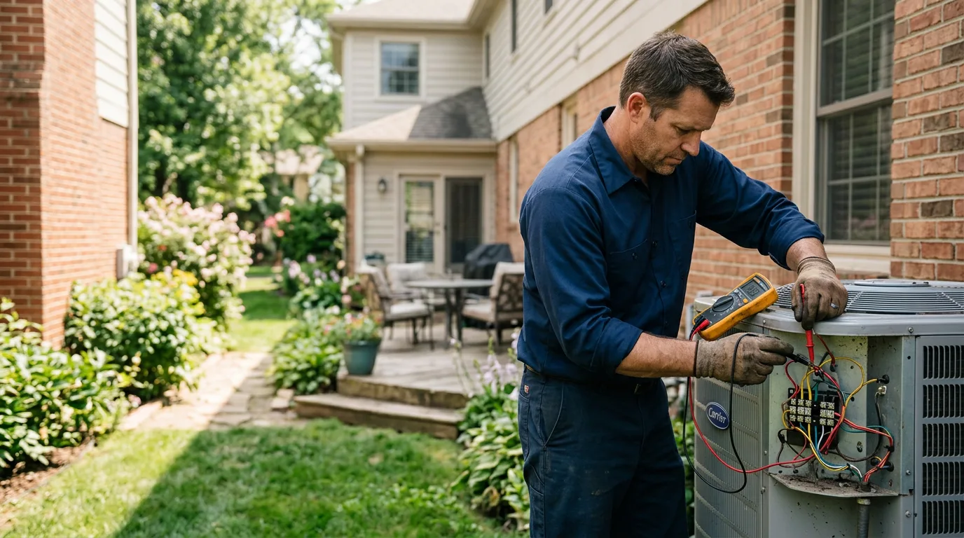HVAC technician working near Darrouzett, TX